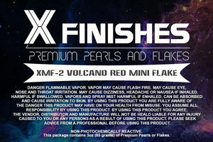 X Finishes Volcano Red Mini Flake 85g/3oz Pack